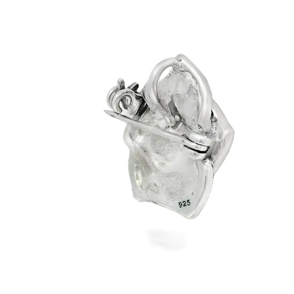 Elegant Heart-Shaped Brooches - Silvenca