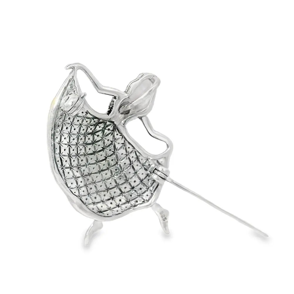 Elegant Dancing Lady Brooch - Silvenca