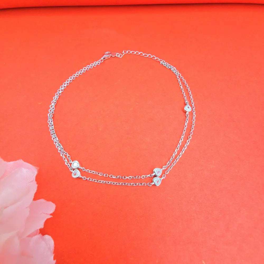 Chain Anklet 925 Sterling Silver Payal Women's and Girls - Silvenca