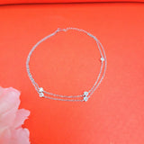 Chain Anklet 925 Sterling Silver Payal Women's and Girls - Silvenca