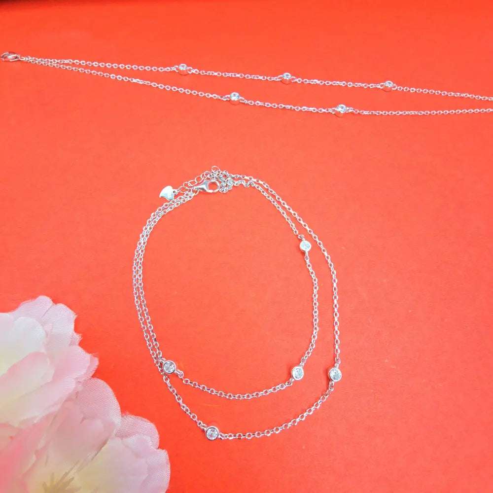 Chain Anklet 925 Sterling Silver Payal for Women's and Girls - Silvenca