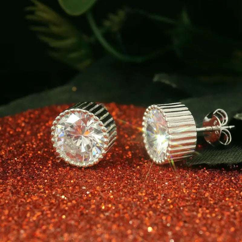 Elegant Silver Stud Earrings - Silvenca