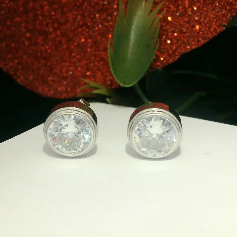 Elegant Silver Stud Earrings - Silvenca