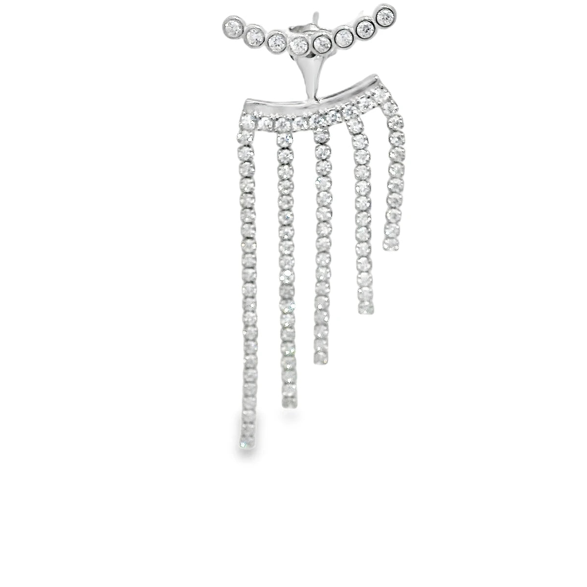 Elegant Crystal Drop Earrings - Silvenca