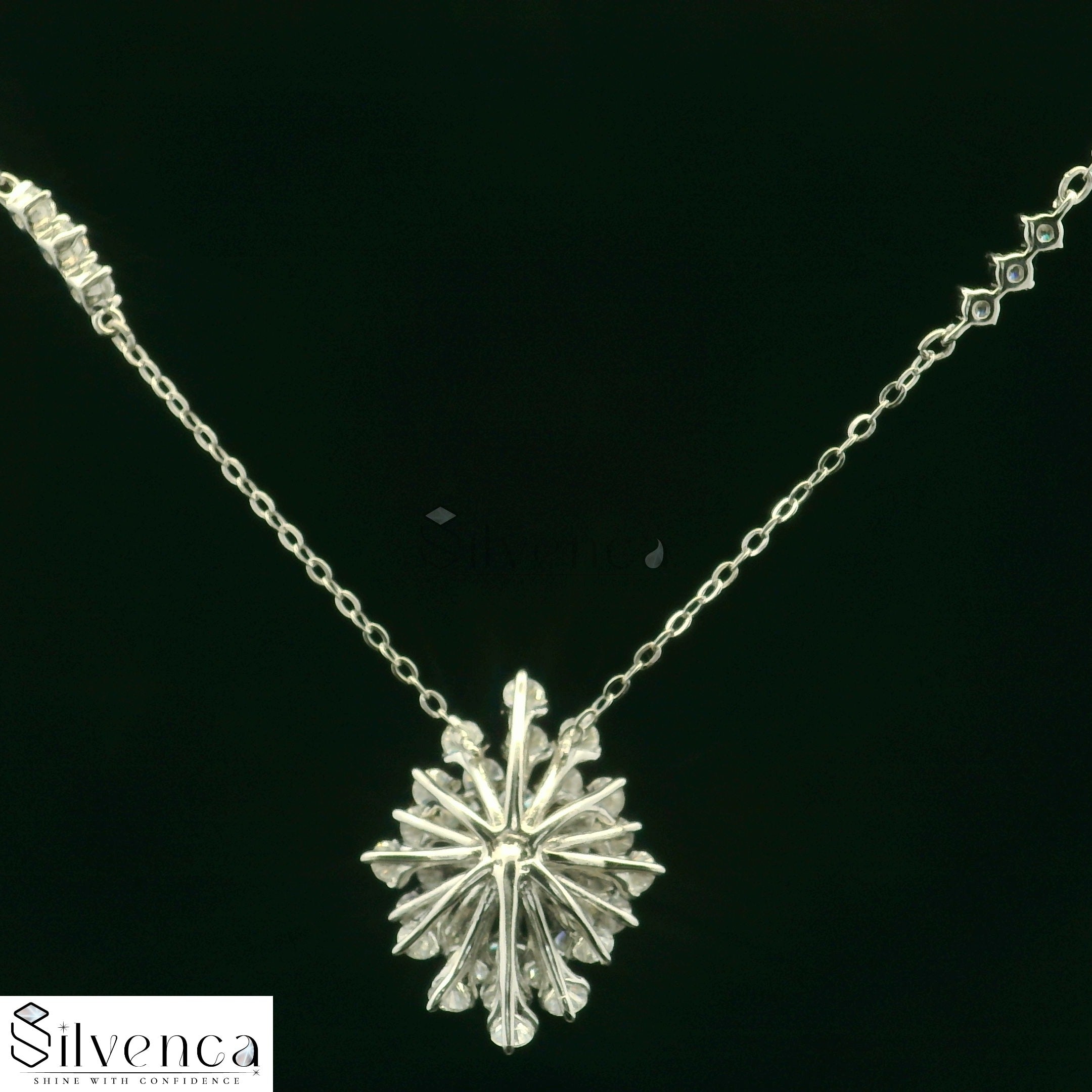 Elegant Ruby and Diamond Pendant - Silvenca