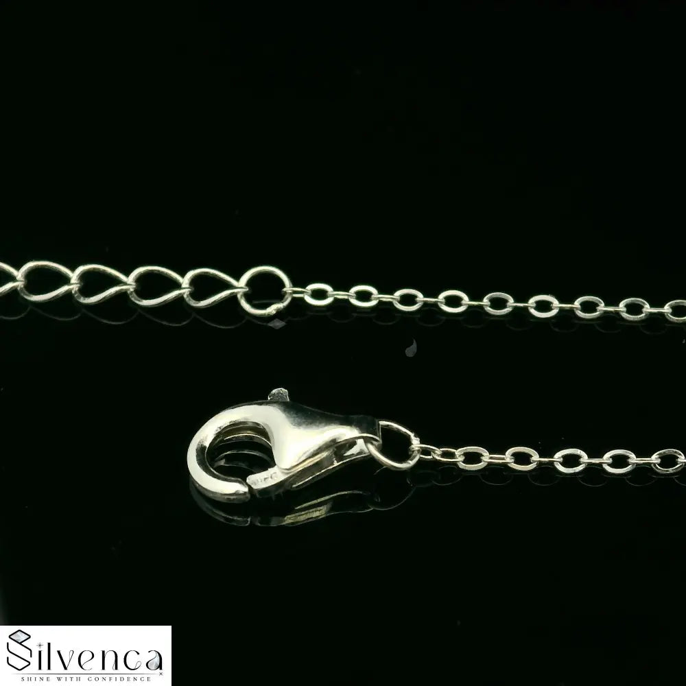 Elegant Silver Pendant with Sparkling Stones - Silvenca