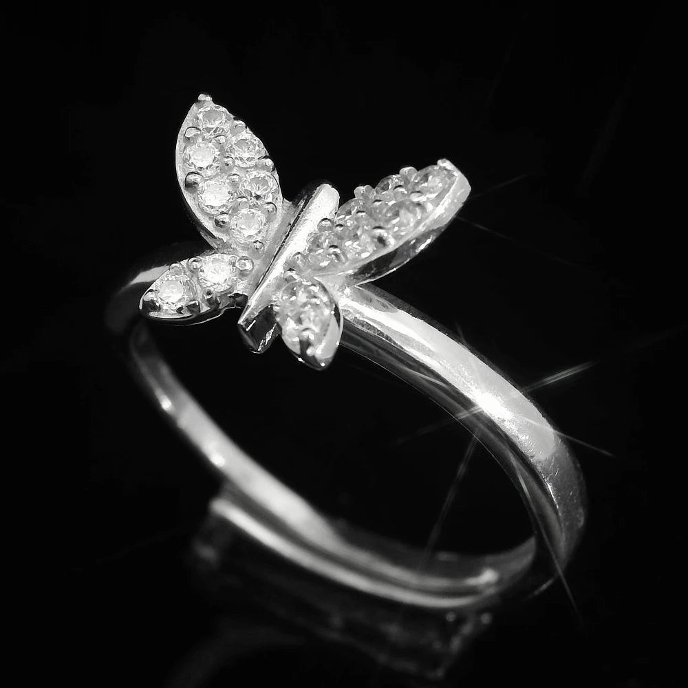 Elegant Butterfly Ring - Silvenca