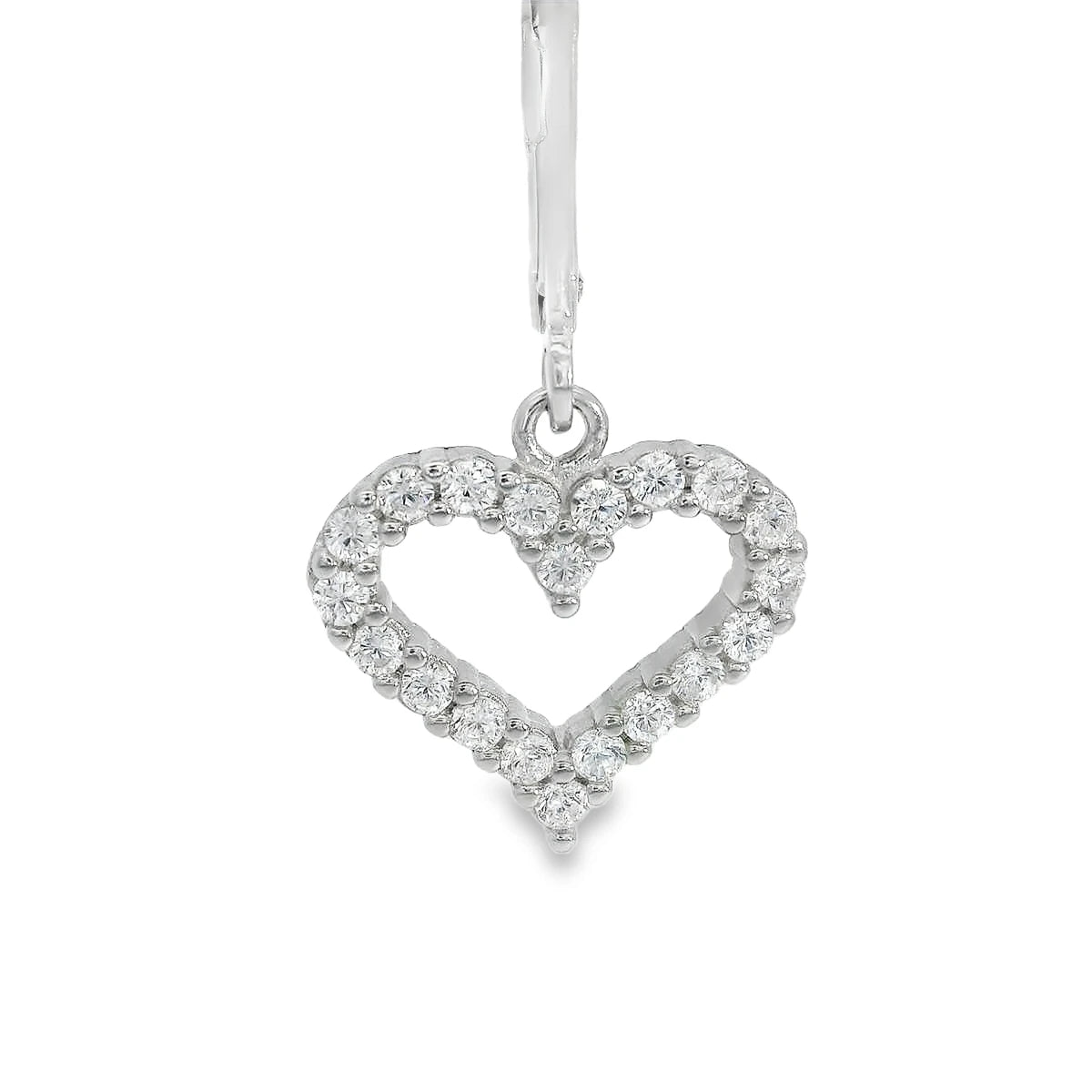 Elegant Heart-Shaped Earrings - Silvenca
