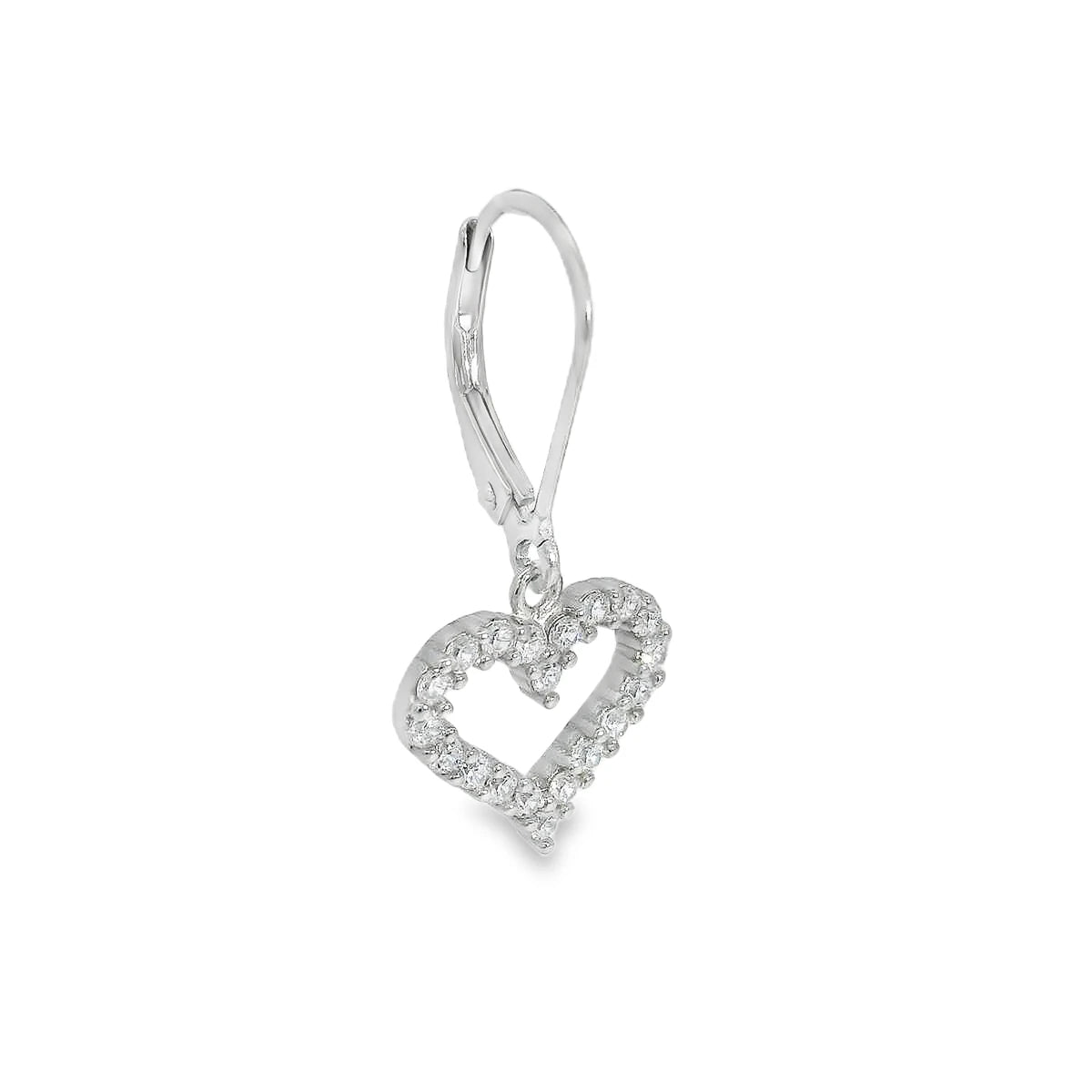 Elegant Heart-Shaped Earrings - Silvenca