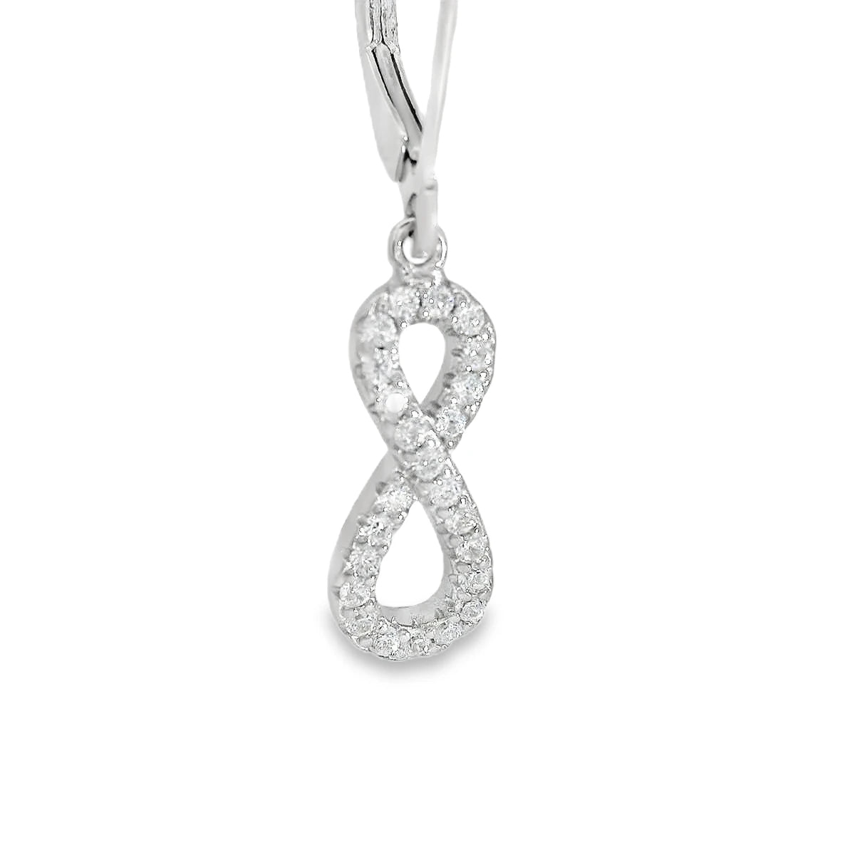 Elegant Infinity Hoop Earrings - Silvenca