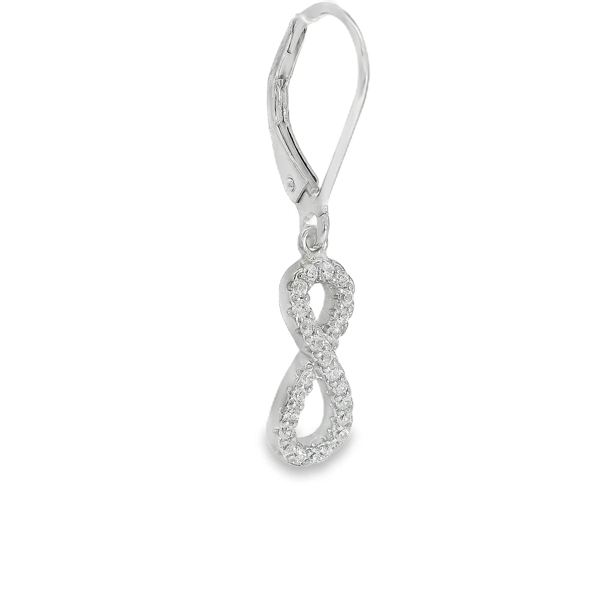 Elegant Infinity Hoop Earrings - Silvenca