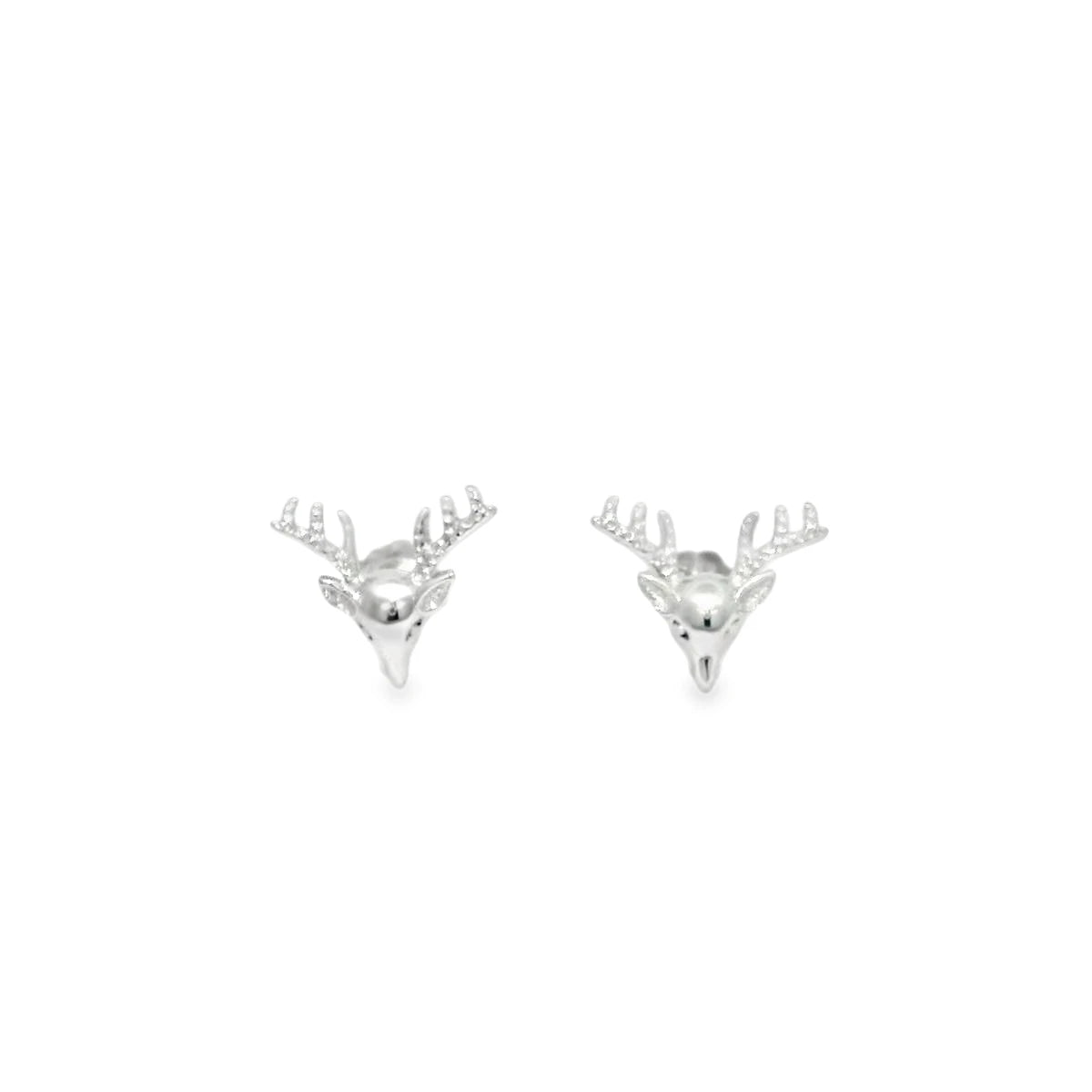 Elegant Silver Deer Earrings - Silvenca