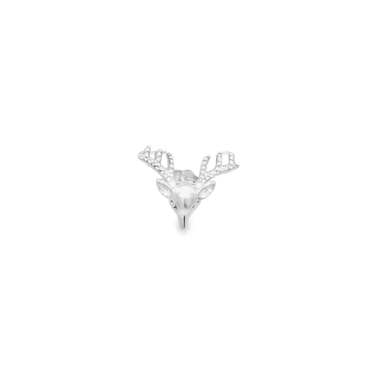 Elegant Silver Deer Earrings - Silvenca