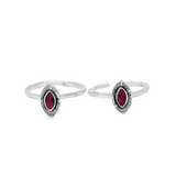 Exquisite silver toe rings - Silvenca