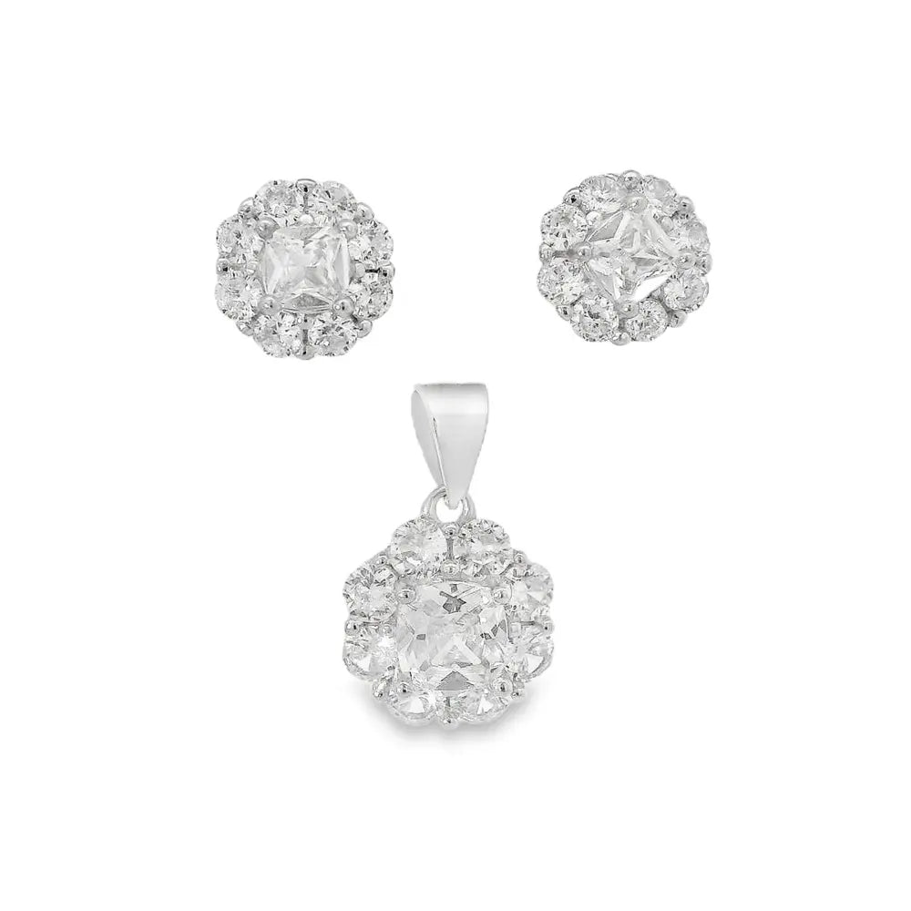 Elegant Silver Jewelry Set - Silvenca