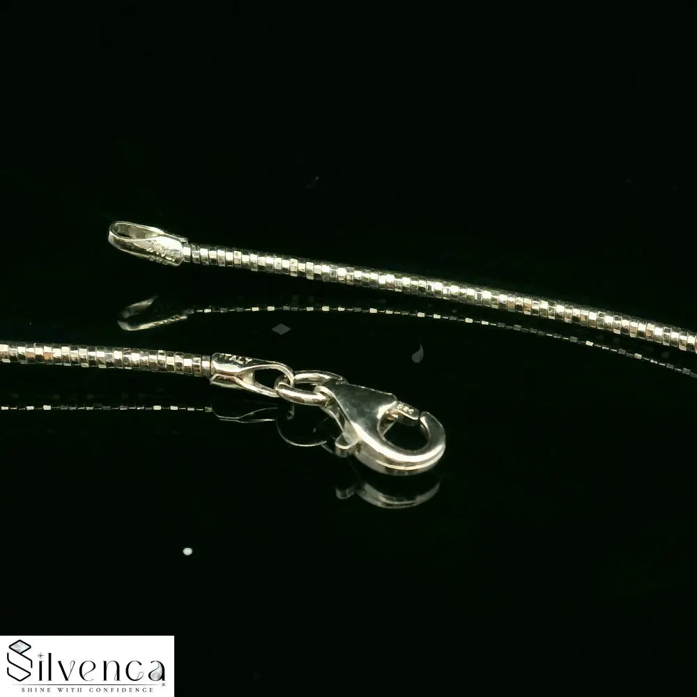 Majestic Serpent 925 Sterling Silver Snake Chain with Lobster for Men - Silvenca
