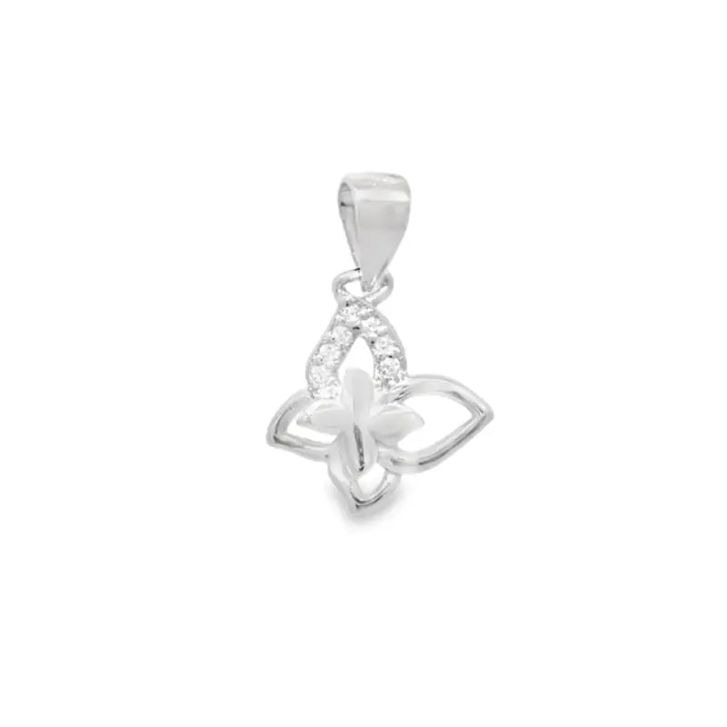 Floral Silver Pendant - Silvenca