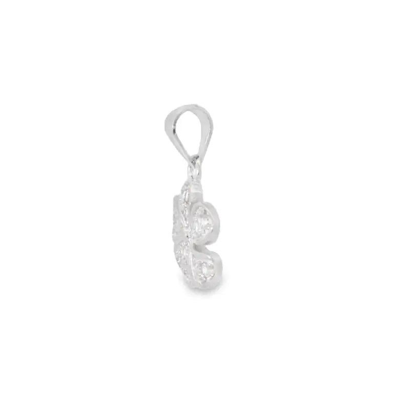 925 Silver Floral Pendant - Silvenca