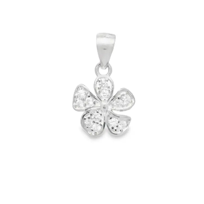 925 Silver Floral Pendant - Silvenca