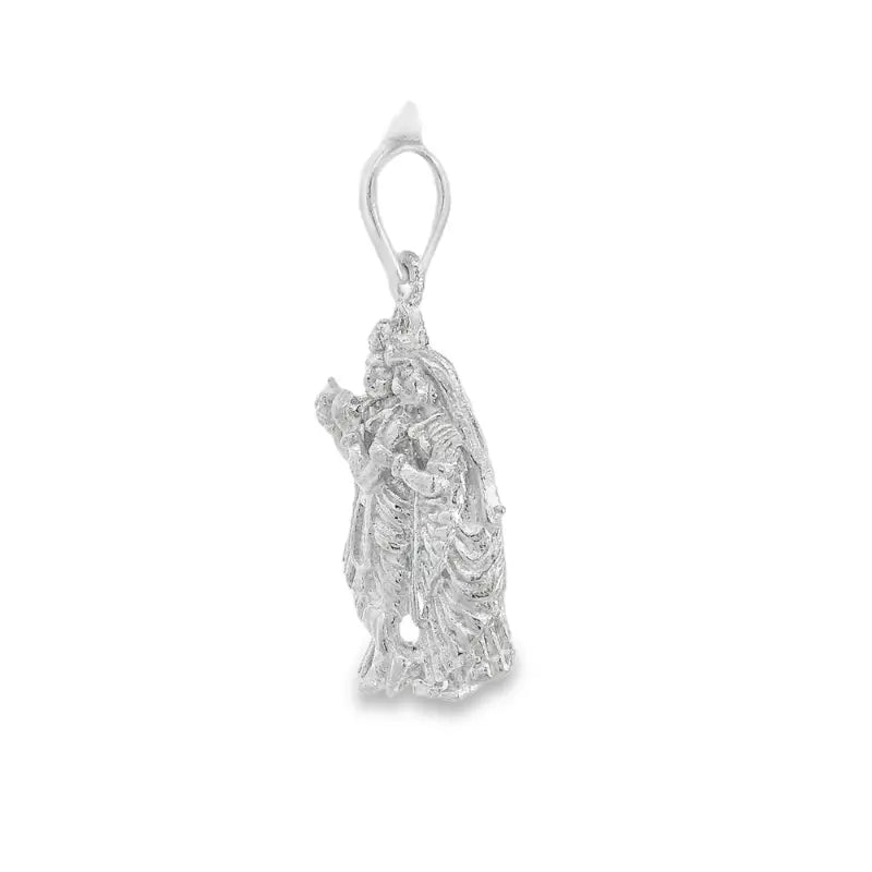 Elegant Silver Pendant of Dancing Figures - Silvenca