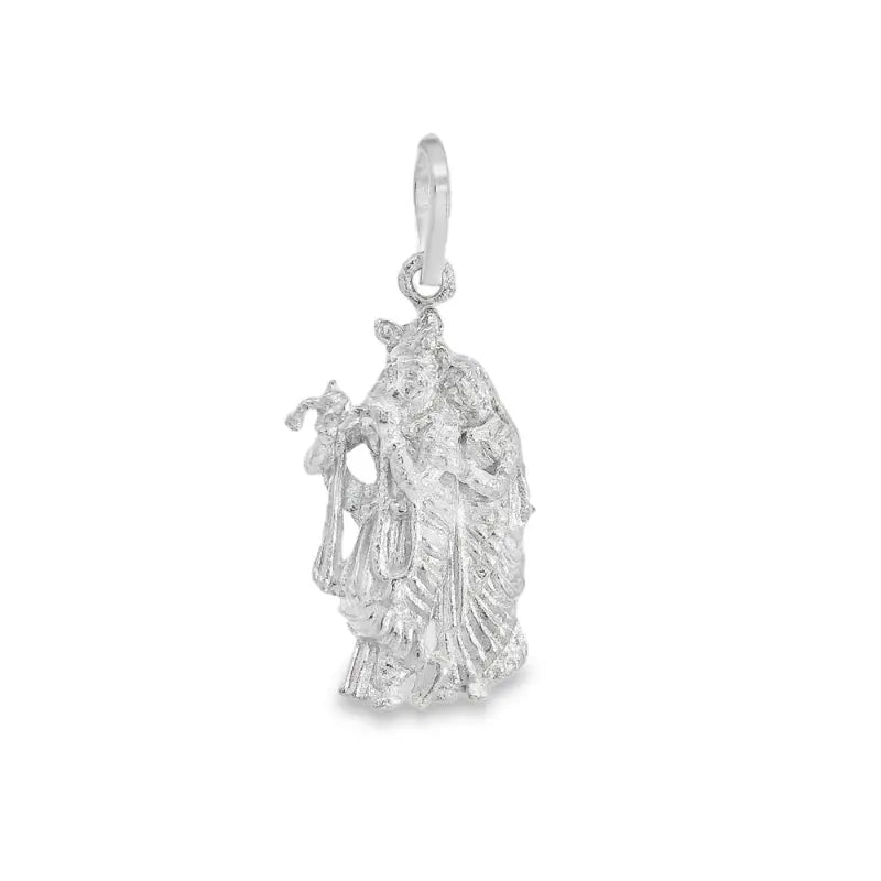 Elegant Silver Pendant of Dancing Figures - Silvenca