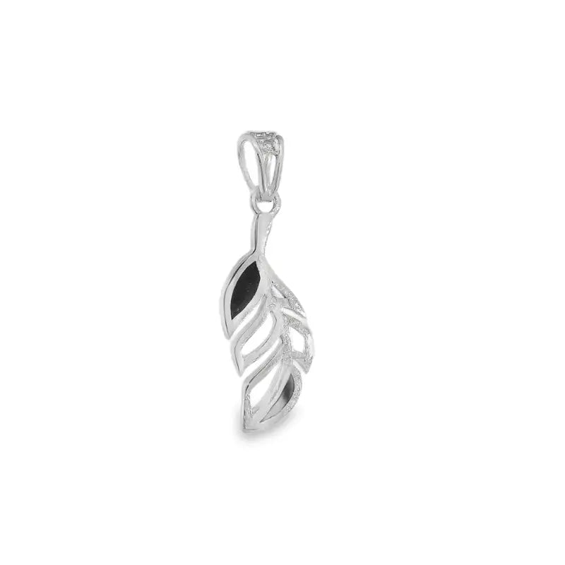 Elegant Silver Leaf Pendant - Silvenca