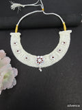 Pure Silver 925 Handmade Beaded Traditional Necklace - Silvenca