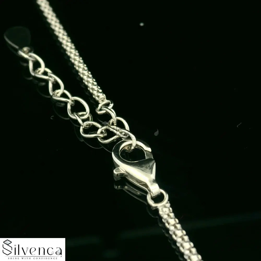 Solitaire Round Shaped Necklace Set - Silvenca