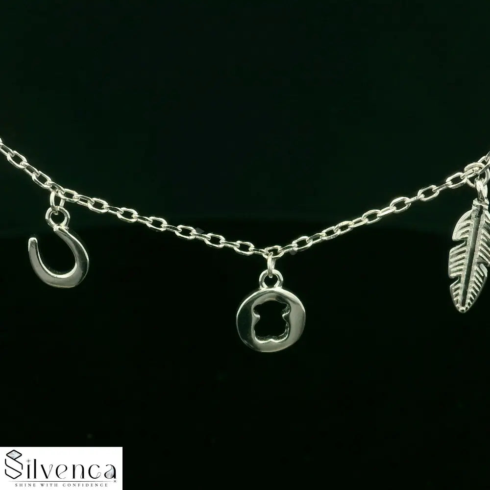Sterling Silver Studded Jewellery Set - Silvenca