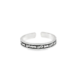 Stunning silver toe rings - Silvenca