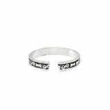 Stunning silver toe rings - Silvenca