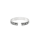 Stunning silver toe rings - Silvenca