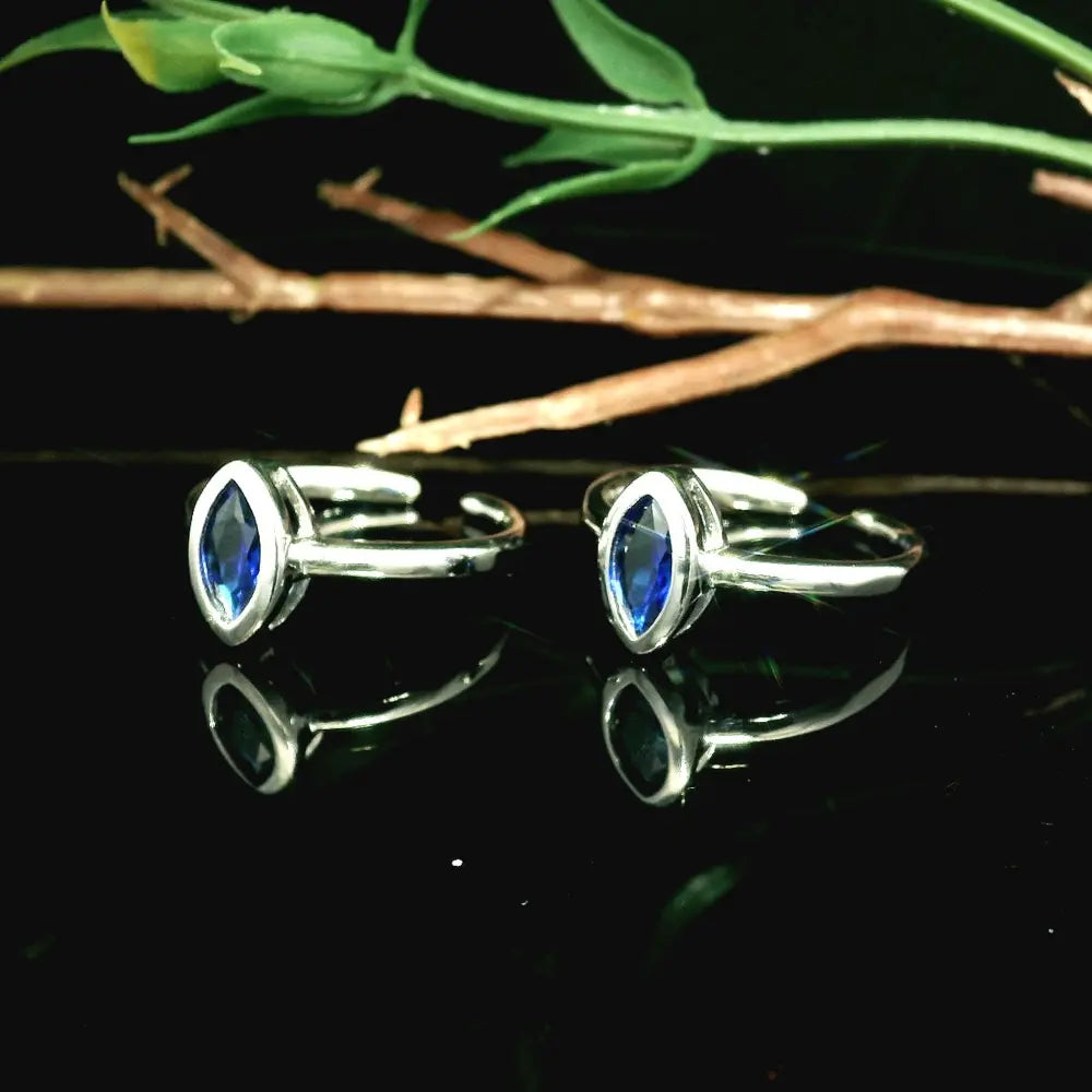 Chic silver toe rings - Silvenca