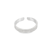 Unique pattern silver toe rings - Silvenca