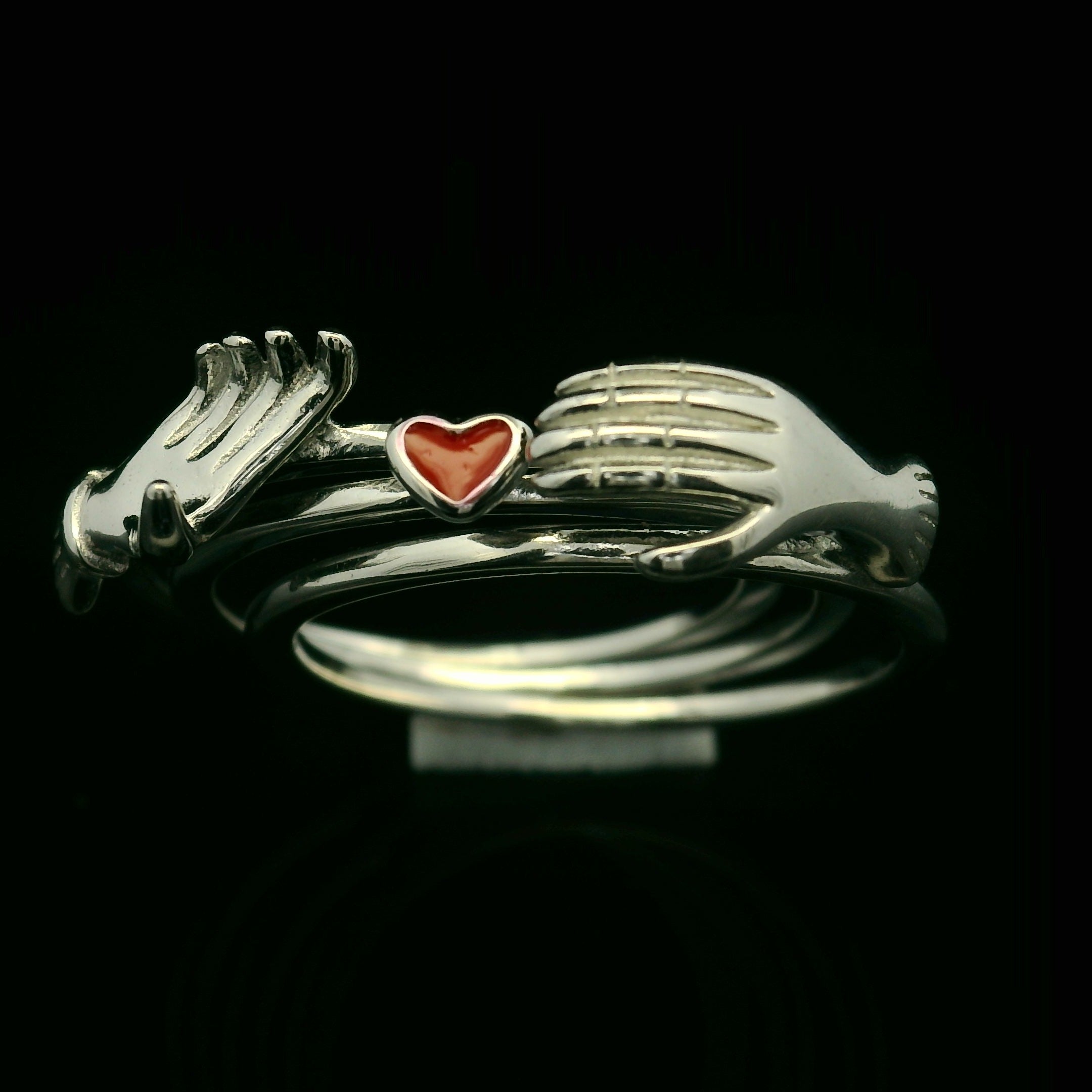 Unique silver promise ring - Silvenca