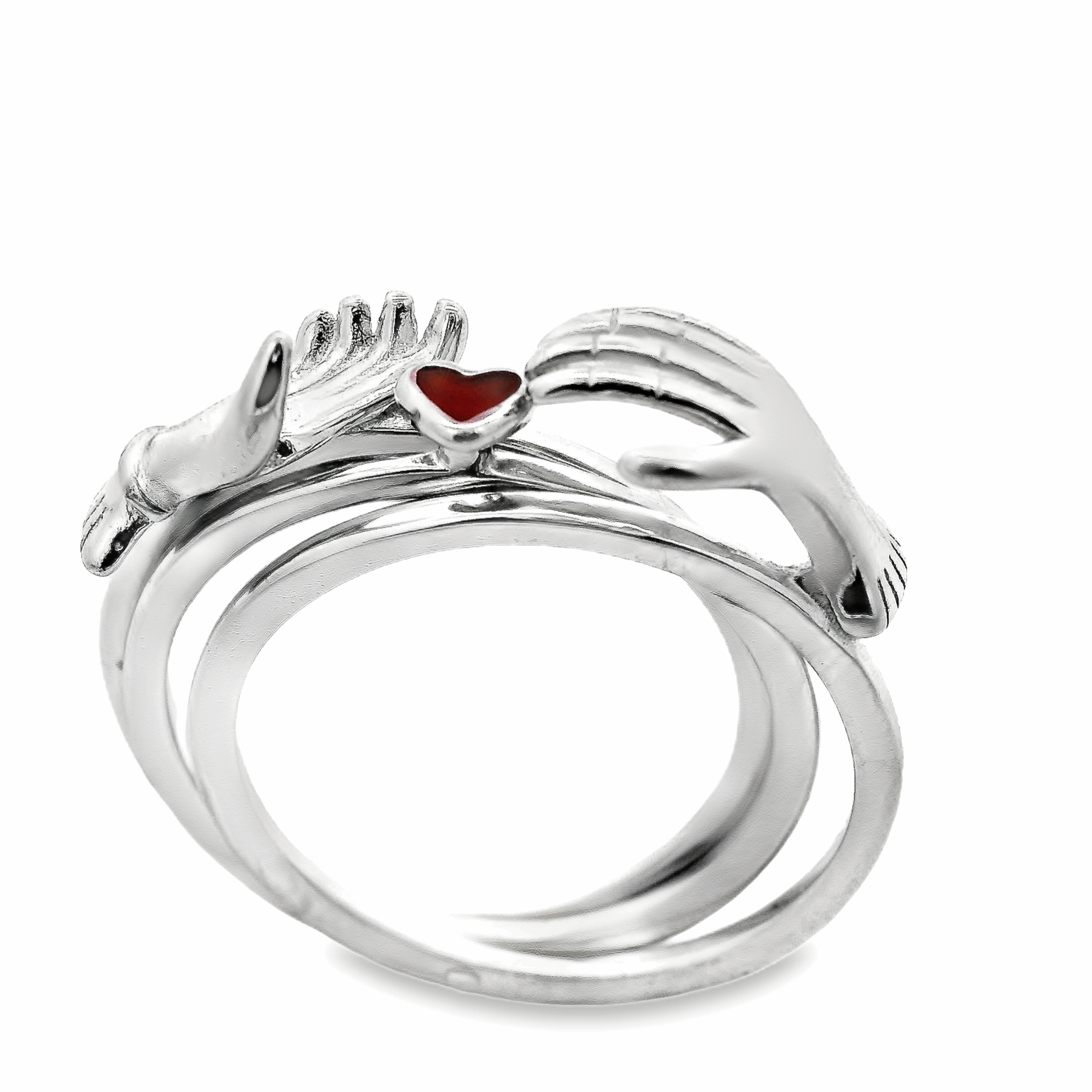 Unique silver promise ring - Silvenca