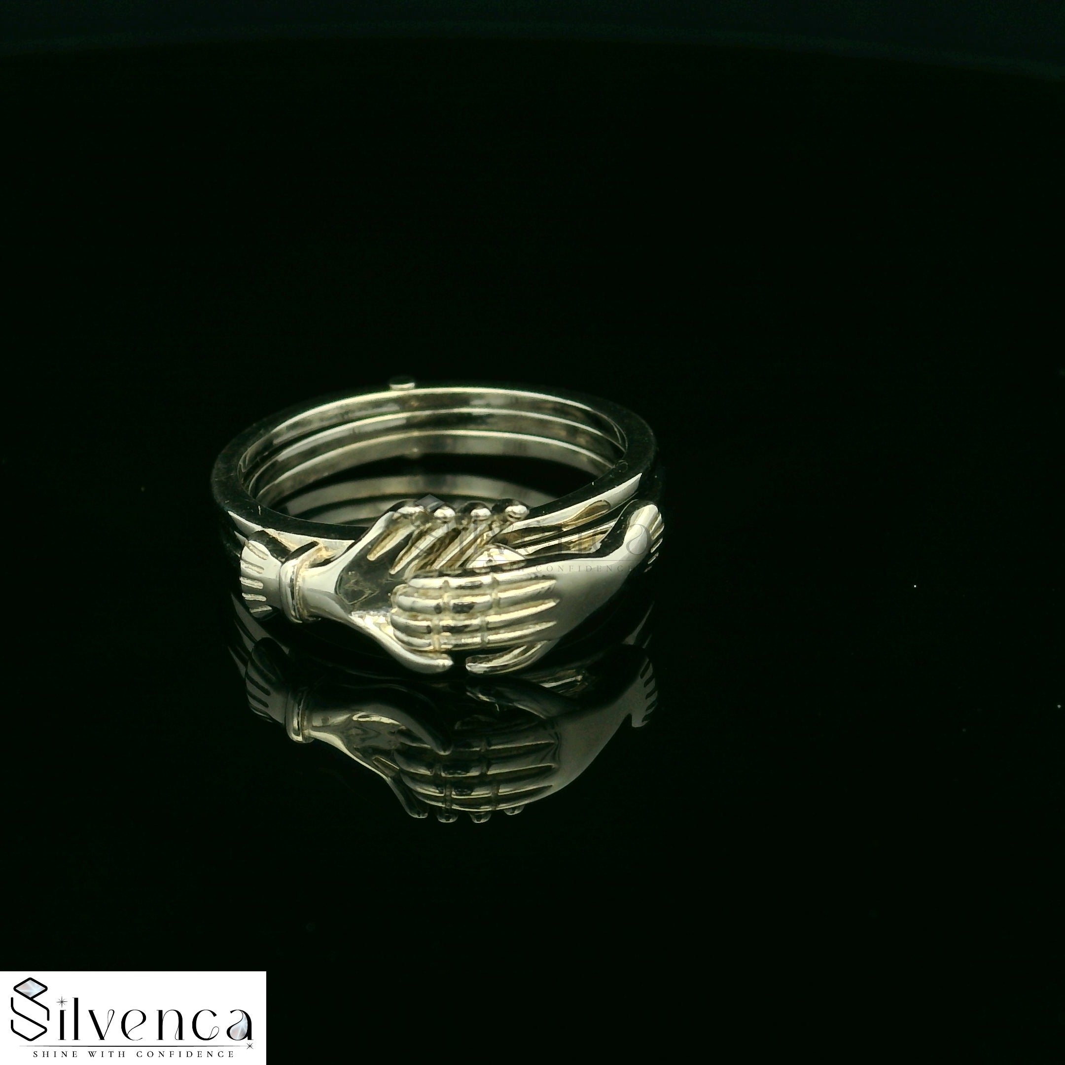 Unique silver promise ring - Silvenca