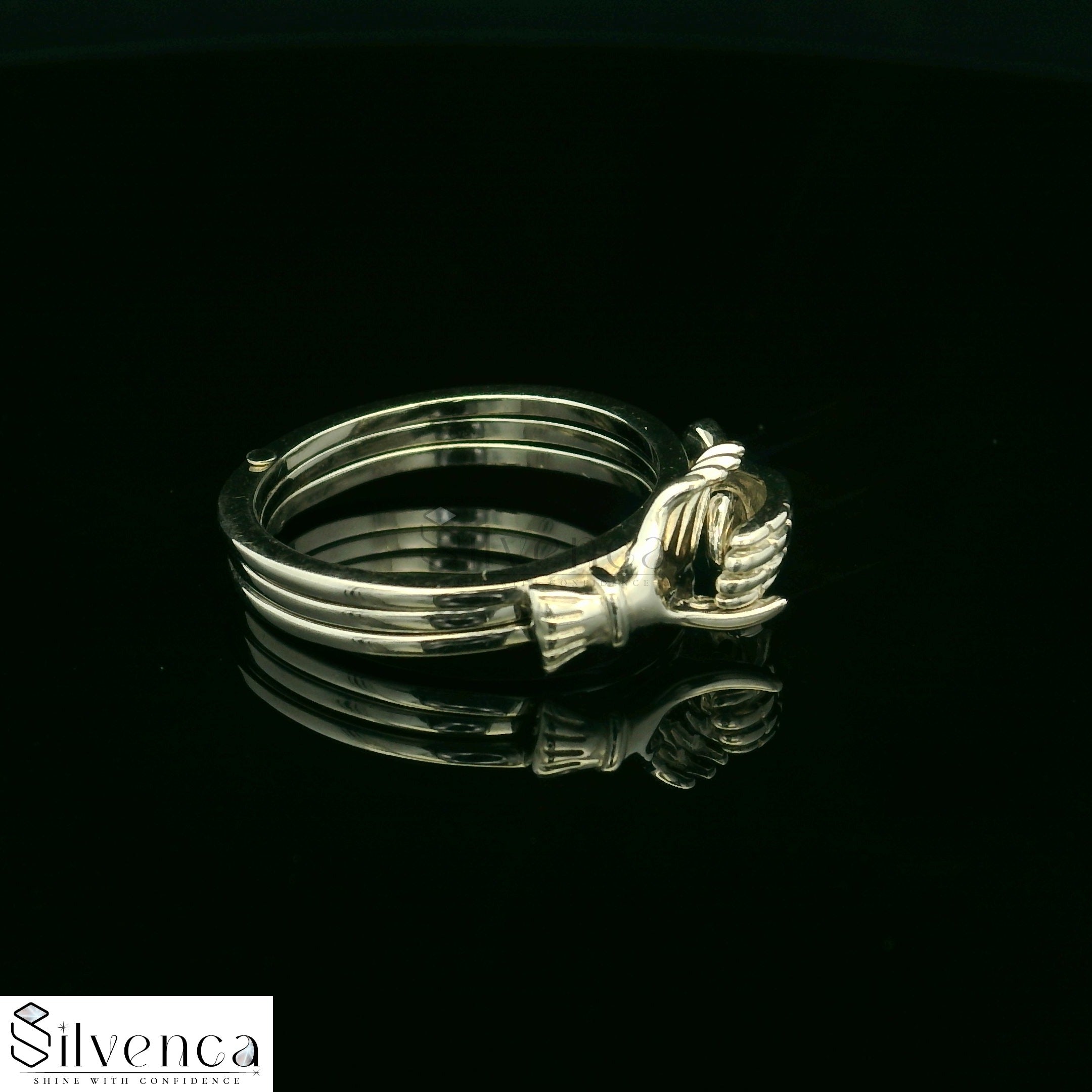 Unique silver promise ring - Silvenca