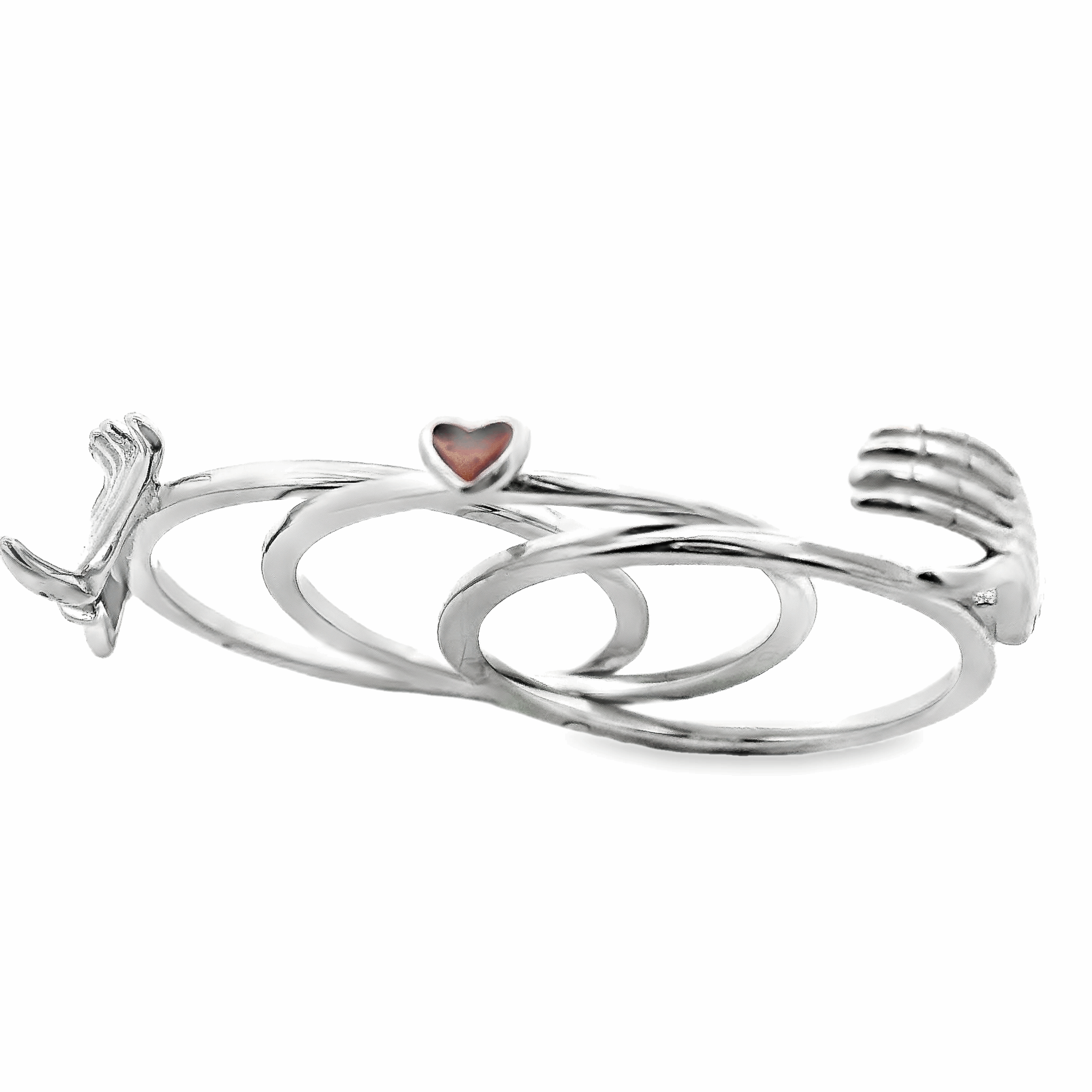 Unique silver promise ring - Silvenca