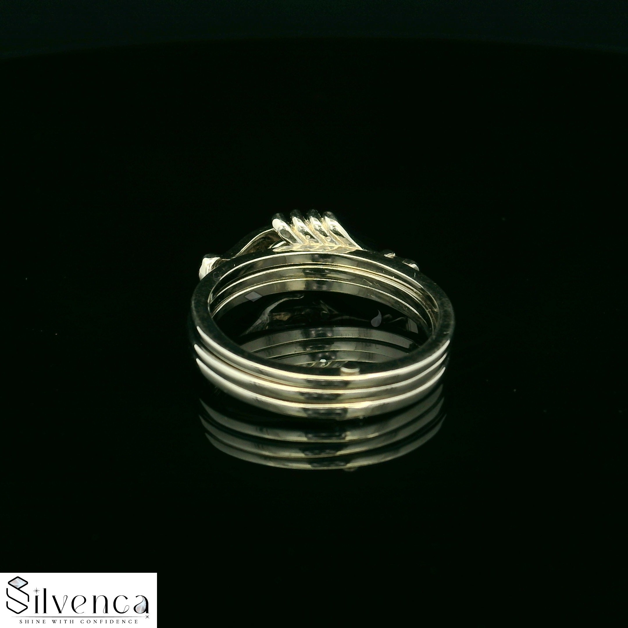 Unique silver promise ring - Silvenca