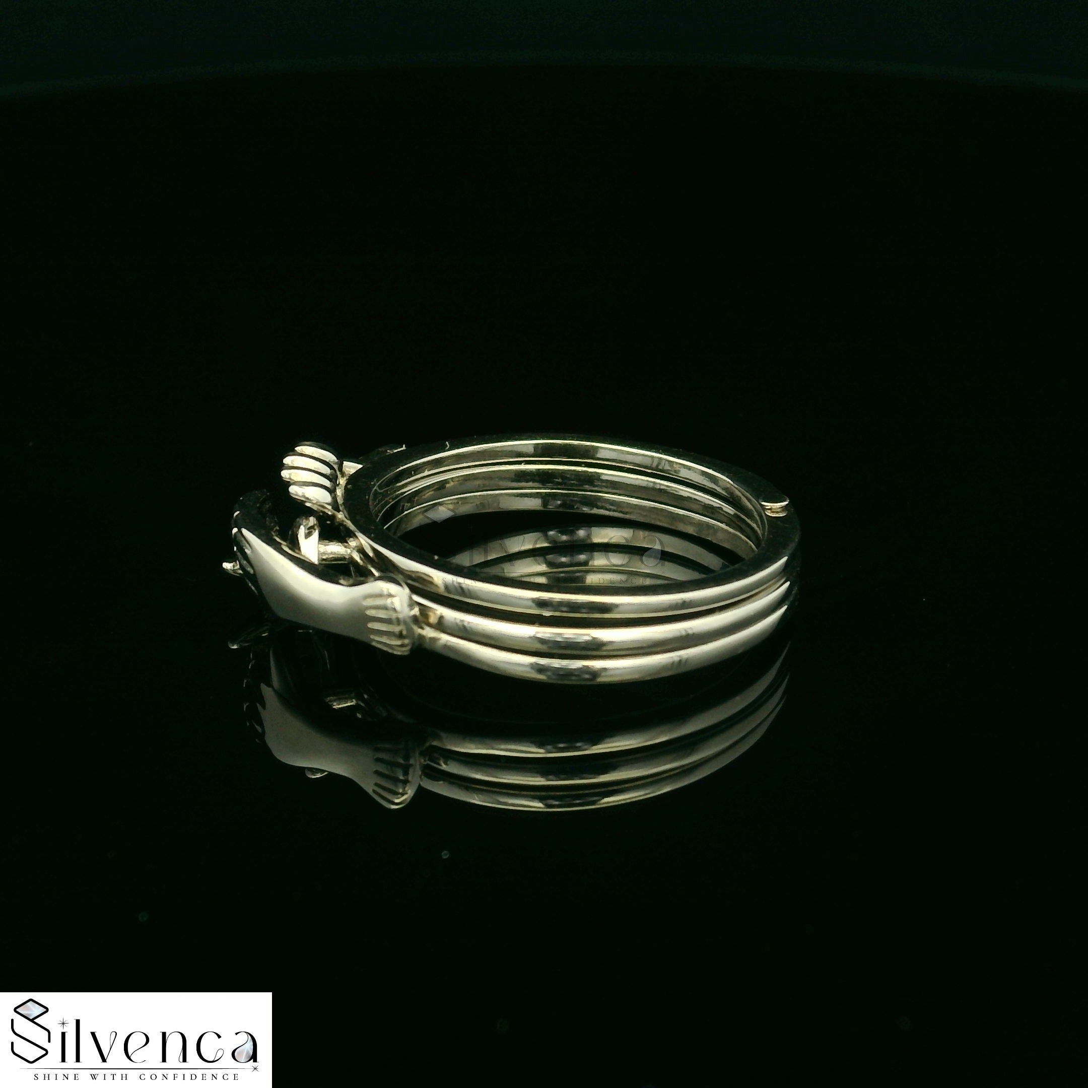 Unique silver promise ring - Silvenca
