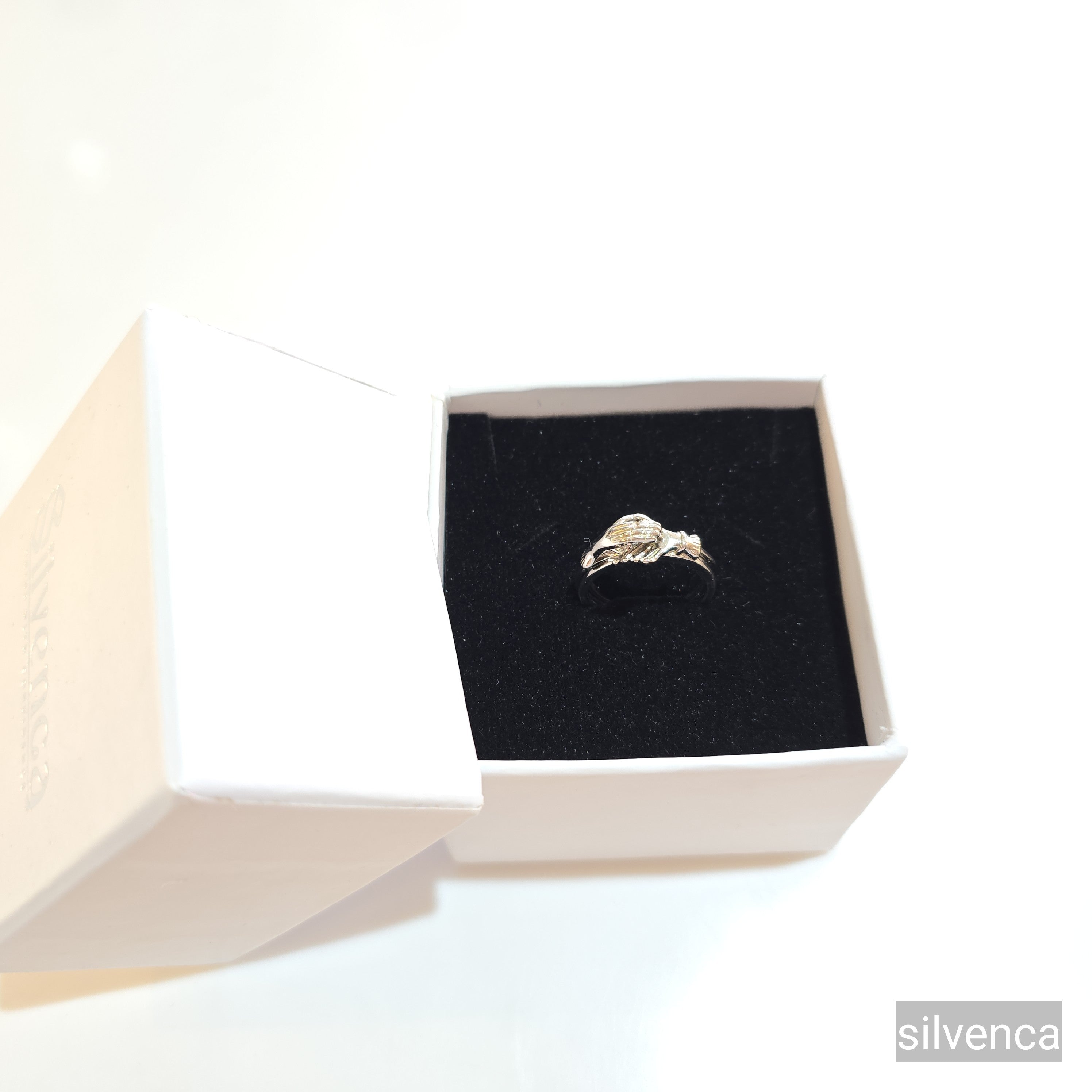 Unique silver promise ring - Silvenca