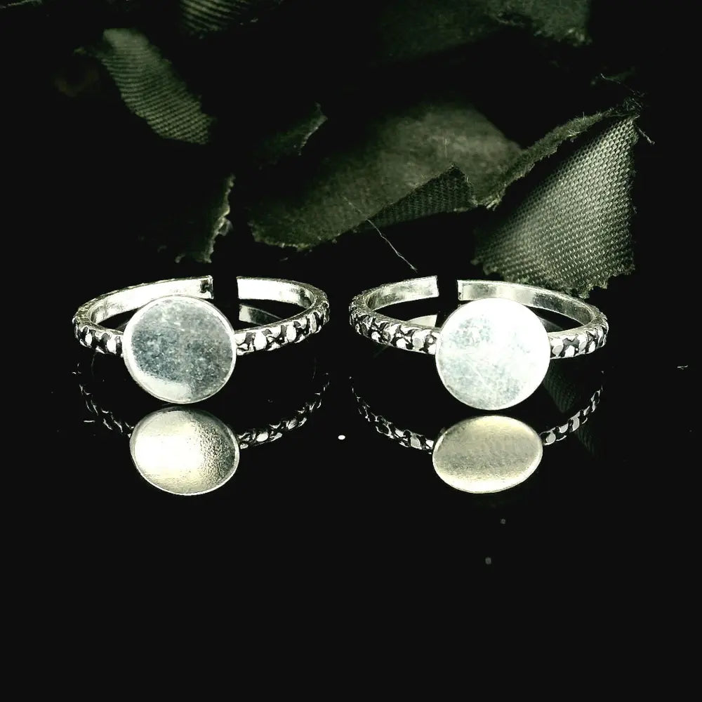 elegant silver toe rings - Silvenca